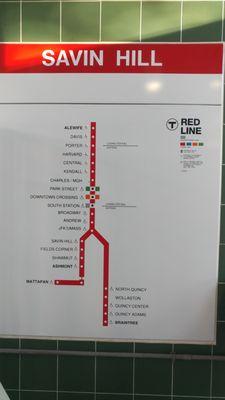 Red Line from Savin Hill MBTA Station