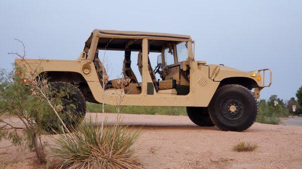 1989 Military Humvee. Custom color bedliner inside and out. Custom seat modification.