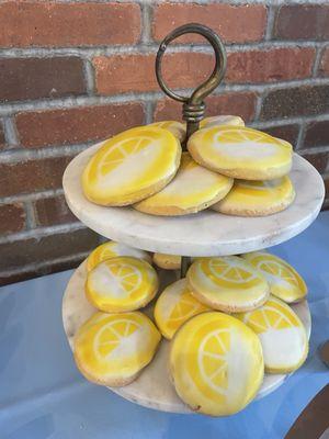 Lemon themed cookies