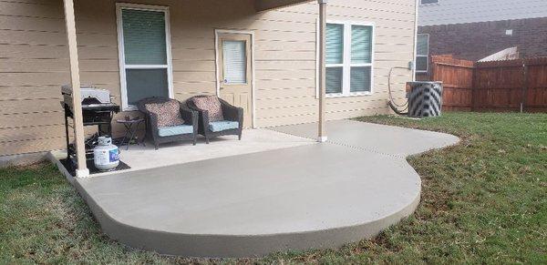 Concrete work by Masters. Give us a call for more info