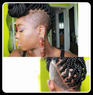 MOHAWK BOX BRAIDS