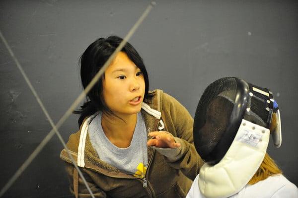 Older fencers mentor younger fencers, its an important part of our club's culture.