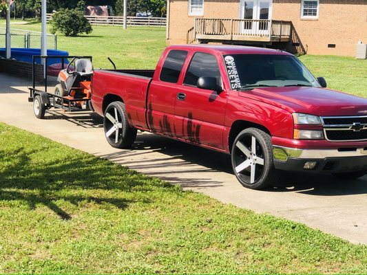 Work truck and mower