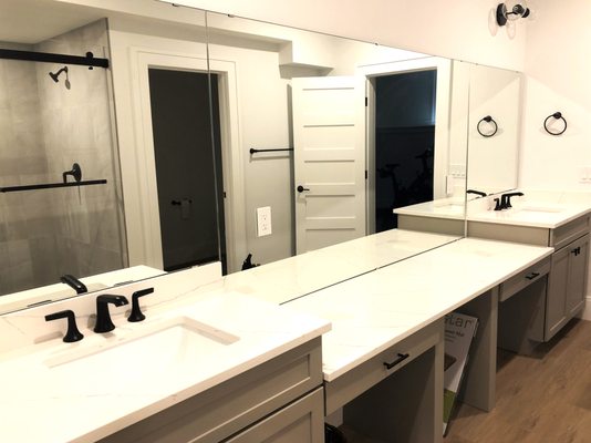 Large bathroom vanity mirror