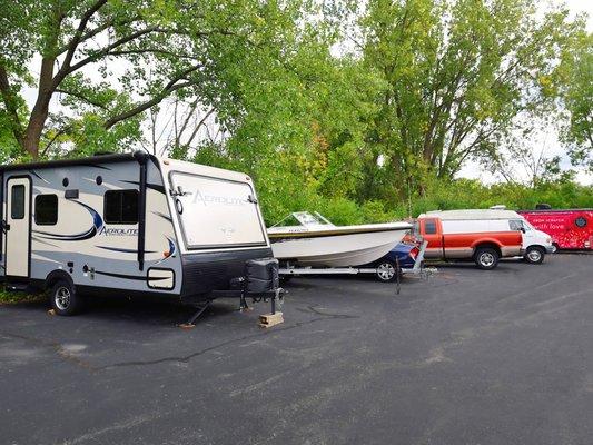 We offer RV, camper, boat, and car storage