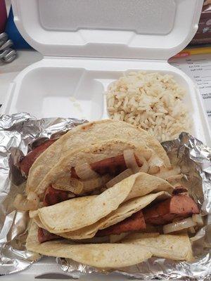 Sausage tacos