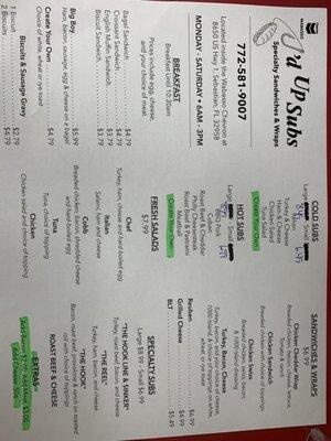 Latest Menu