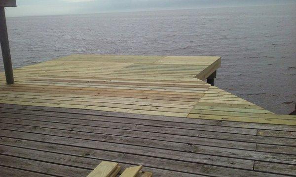 Residential Deck over Gulf off Pointe Au Chenx Ocean Springs, MS