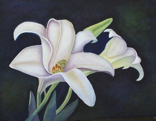 Cleo's Lilies ( watercolor)