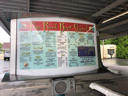 Drive in menu