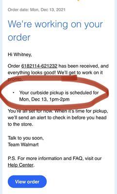 Walmart lied and said the order was shipped- but it wasn't.