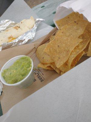 Chips and guacamole