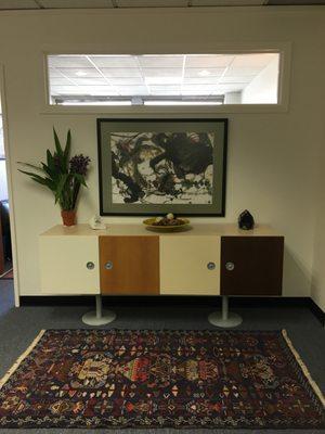 Office.  Art: Untitled III, by June Li, Fairfax, CA.