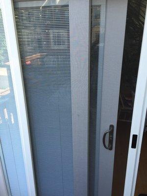 Sling patio doors installed