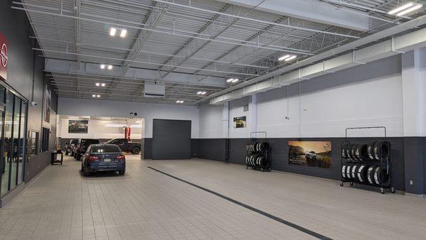 Inside the Service Drive entryway, customers are greeted by a Service Advisor who is ready to help with their vehicles service needs.