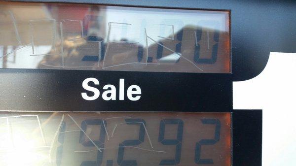 Uuugh!!!  Sometimes paying this much hurts.   BUT...I need the gas. :/