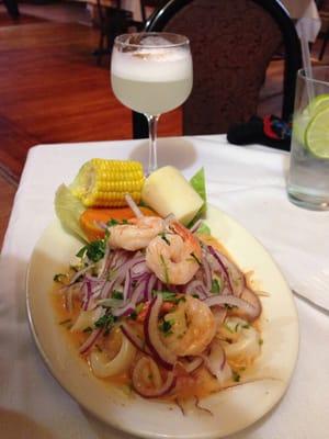 Ceviche Mixto and Pisco Spur