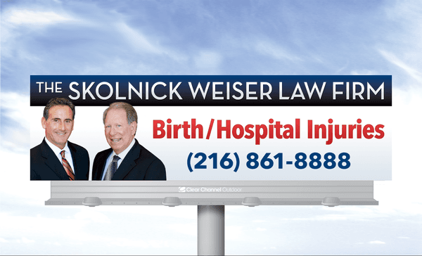 Birth and Hospital Injuries Billboard | The Skolnick Weiser Law Firm, LLC