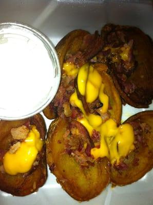 Gross potato skins