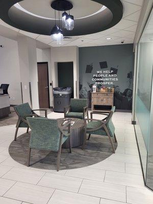 Central Visalia Branch waiting area