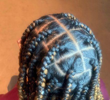 Knotless box braids #knotlessboxbriads