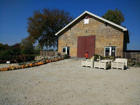 This barn can be rented out for parties