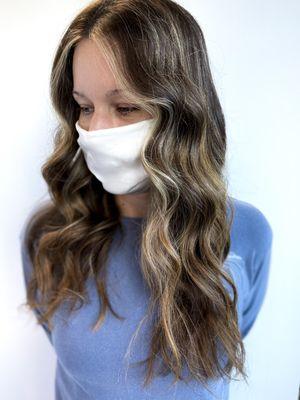 high contrast balayage