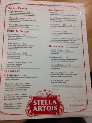 Food menu