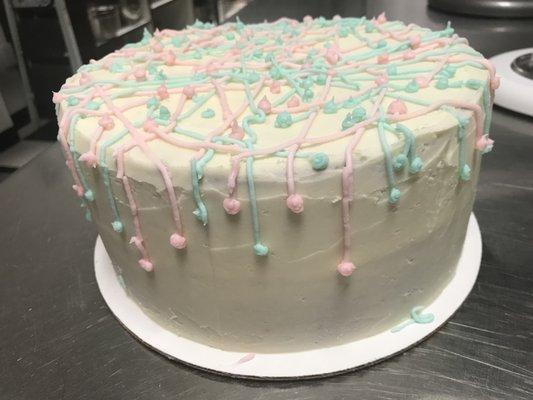 Gender Reveal cake