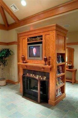 Thomas Family Dentistry Lobby Custom Fireplace