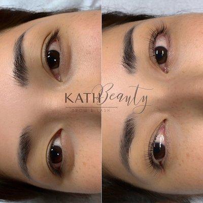 Lash lift and tint