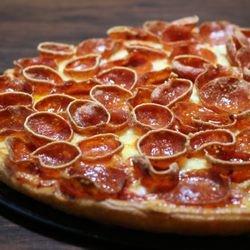 Pepperoni Feast with 3 different styles of pepperoni...great pizza