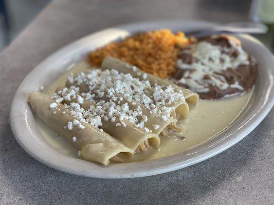 Chicken enchiladas