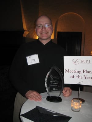 Jim Louis, MS CMP CAE, Winning MPI MN Meeting Planner of the Year 2010-2011.