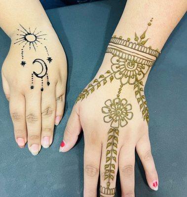 Temporary Henna designed.