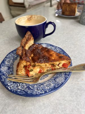 Daily quiche selection