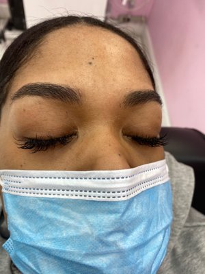 Threaded brows and mink lashes (refill set)