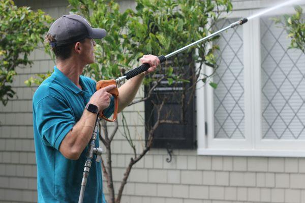 Another successful house wash right on the San Diego coast.