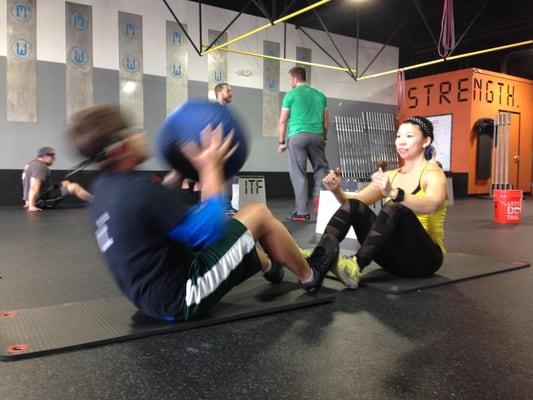 Partner workouts at Iron Tribe Fitness Madison