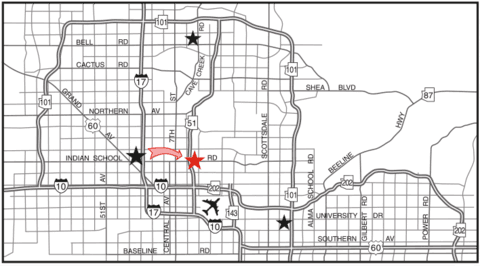 Wide World Maps & MORE! Tempe Mini-Store is located on the southwest corner of SR101 and University Drive.