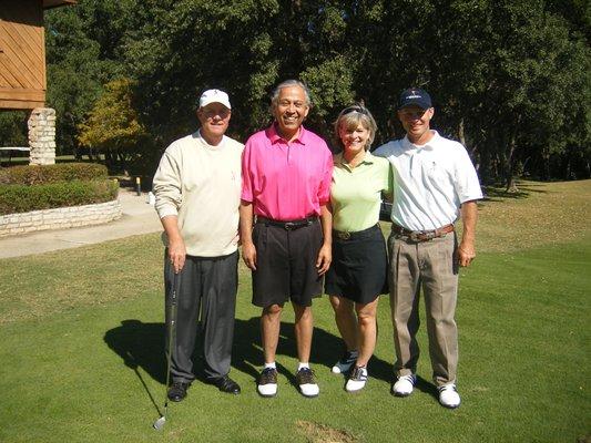 Randy and Kyle with former United States congressman Henry Bonilla and his wife Sheryl.