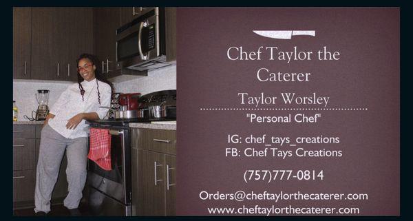 Chef Taylor the Caterer