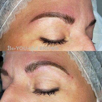 Manual Microblading and Shading.