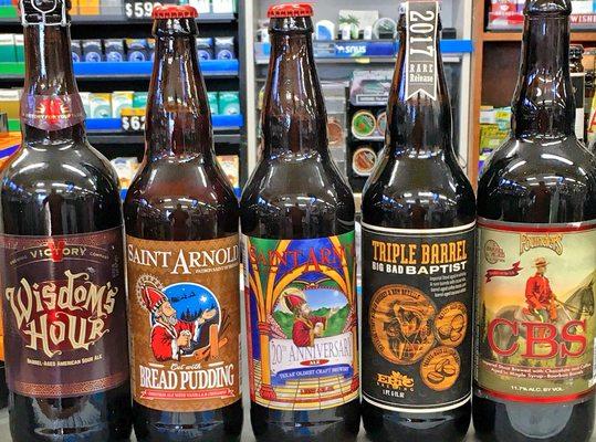 Founders brewing CBS and Epic brewing Big Bad Baptist triple Barrels