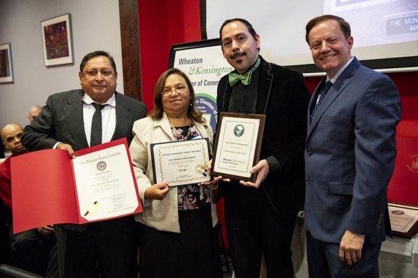 Annual Awards - honoring the Lazo family of Los Chorros Restaurant