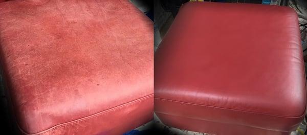 Faded and stained leather can be brought back to life