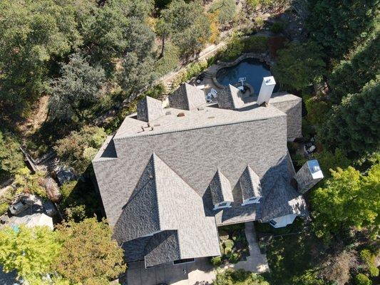 Shingle roof