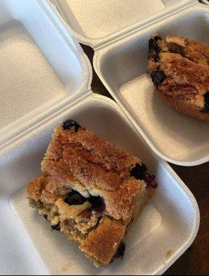 Blueberry nut cake