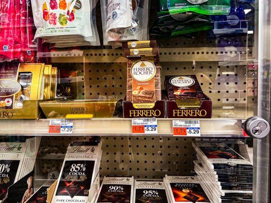 Ferrero Rocher under lock and key