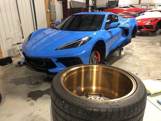 Ceramic wheel coating